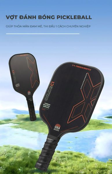 Vợt Pickleball Màu Đen Hiện Đại GAPI - PK01A.8