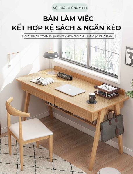 Bàn Học Vân Gỗ - GP376