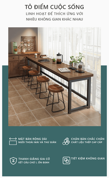 Bàn Gỗ Dài Hiện Đại, Sang Trọng GAPI - GM89