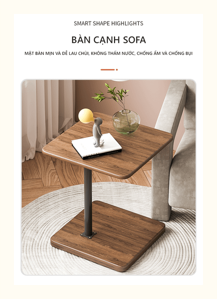 Bàn Trà Sofa Phòng Khách Gỗ MDF với 2 Tầng Đa Năng, Hiện Đại GAPI - GM88