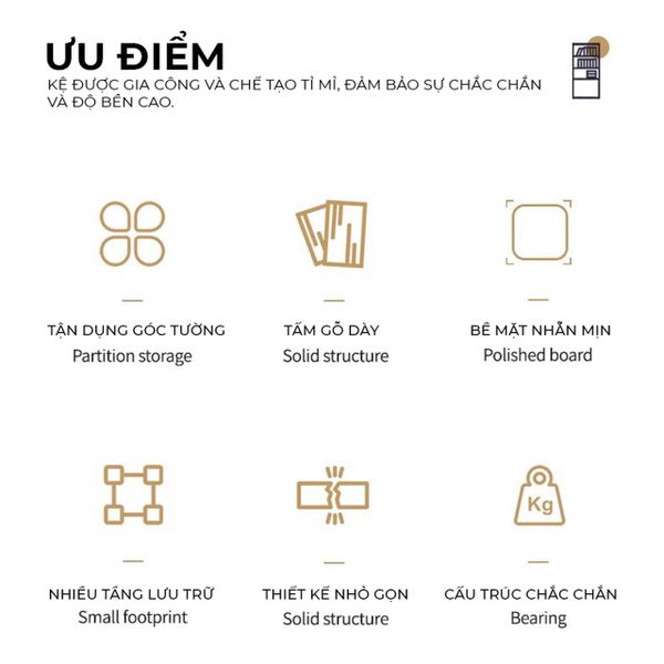 Kệ Góc Tường Đơn Giản - GP395