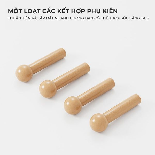 Bảng Pegboard Vân Gỗ MDF Đa Năng GAPI - GP330