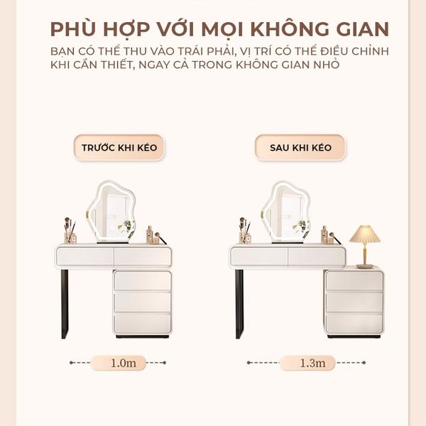 Bàn Trang Điểm Gỗ MDF Cao Cấp GAPI - GM154
