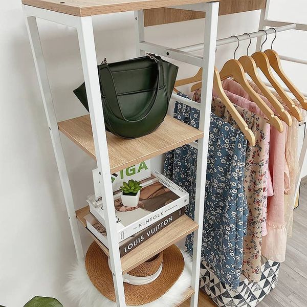 Kệ Treo Quần Áo Gỗ MDF Đa Năng, Hiện Đại L-Hanger GAPI - GM08