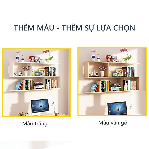 Kệ Treo Tường 2 Tầng GAPI Gỗ MDF - GP13