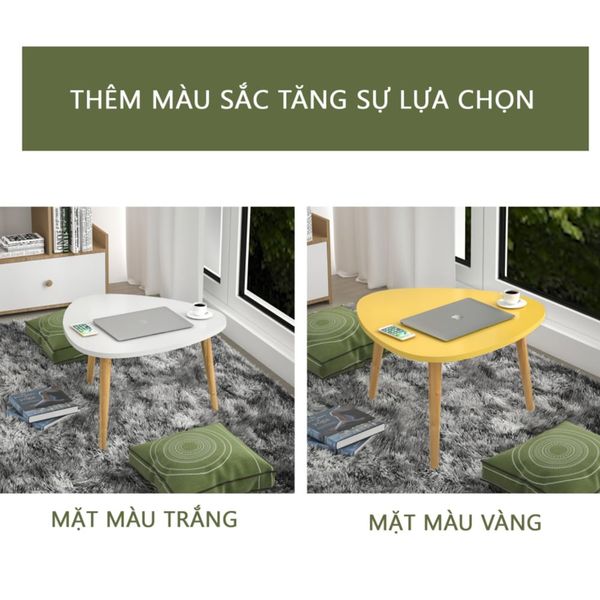 Bàn Trà Sofa Tam Giác Ngồi Bệt Đơn Giản Gỗ MDF Thông Minh GAPI - GP77