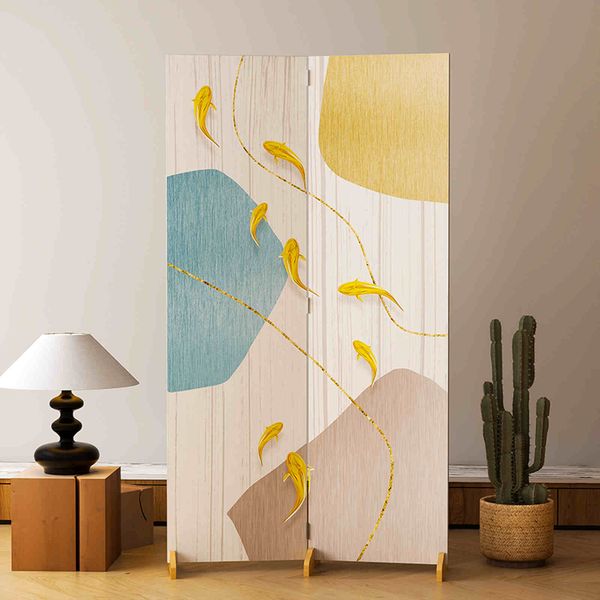 Bộ Bình phong 2 tấm in vải canvas - GP407