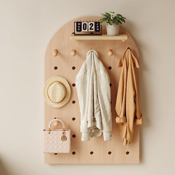 Bảng Pegboard Vân Gỗ MDF Đa Năng GAPI - GP330