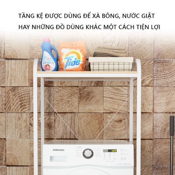 Kệ Máy Giặt Chân Sắt Một Tầng Chống Gỉ - Nội Thất IGA - GM115