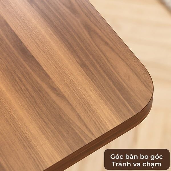Bàn Trà Gỗ Chữ U Đa Năng Tích Hợp Bánh Xe Di Động, Lắp Đặt Dễ Dàng - Nội Thất IGA - GM102