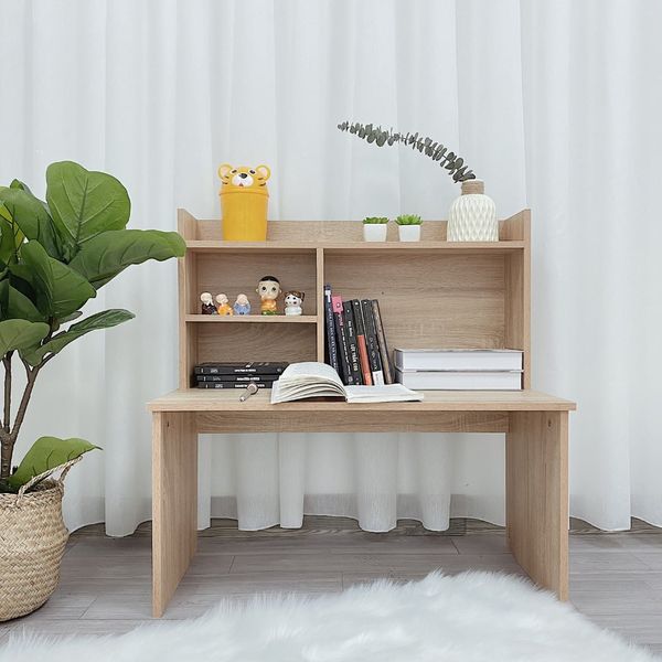 Bàn Học, Bàn Làm Việc, Bàn Gỗ Ngồi Bệt Thông Minh kèm kệ sách Đa Năng GAPI - GP116