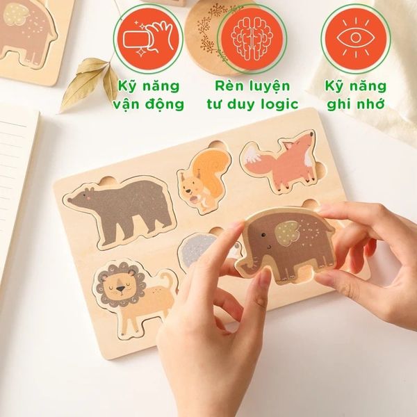 Bảng Đồ Chơi Giáo Dục Nhận Biết Động Vật Cho Trẻ Chất Lượng Cao Cấp GAPI - TOY08