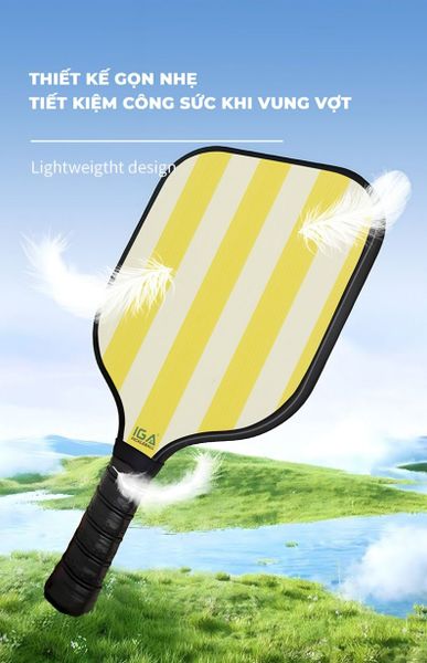 Vợt Pickleball Vàng Viền Trắng Tinh Tế GAPI - PK01A.1