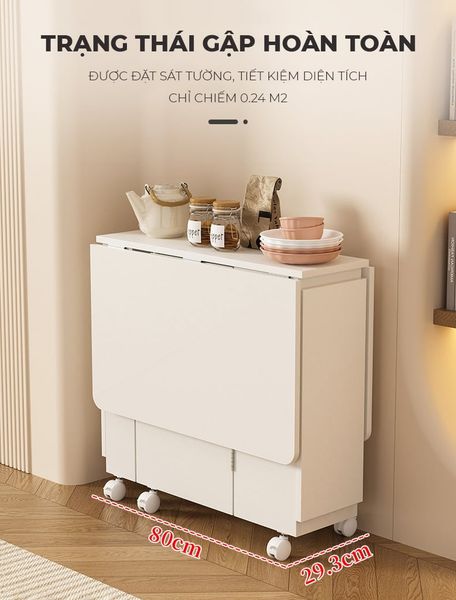 Bàn Ăn Gấp Gọn Thông Minh Cho Mọi Không Gian - GP372 (KHÔNG KÈM GHẾ )