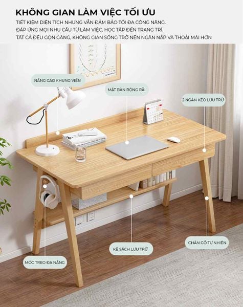 Bàn Học Vân Gỗ - GP376