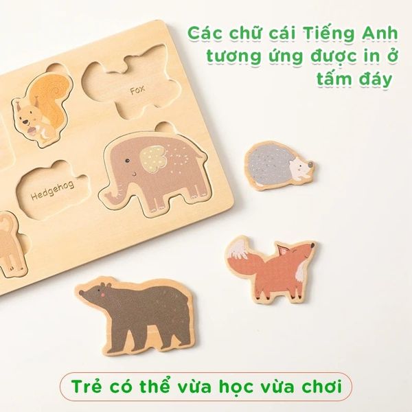 Bảng Đồ Chơi Giáo Dục Nhận Biết Động Vật Cho Trẻ Chất Lượng Cao Cấp GAPI - TOY08