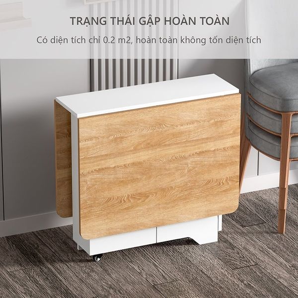 Bàn Ăn Thông Minh Gấp Gọn Gỗ MDF Hiện Đại GAPI - BATM5