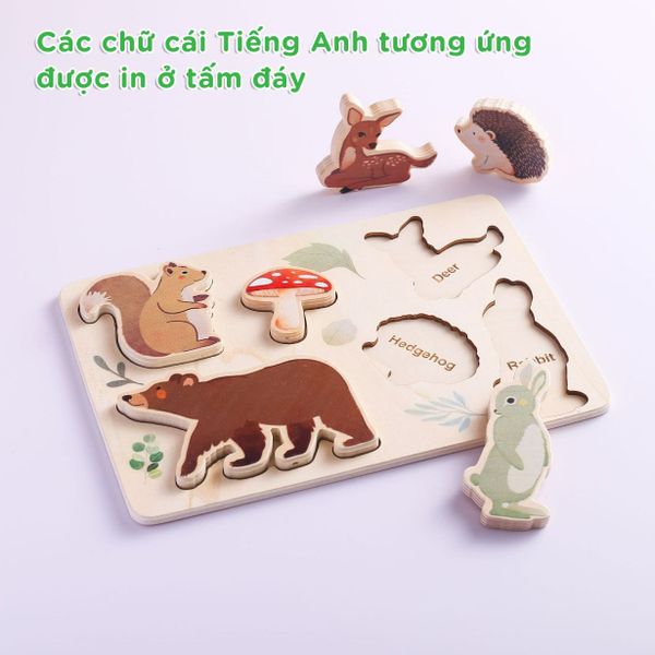 Bảng Đồ Chơi Giáo Dục Nhận Biết Động Vật Cho Trẻ Chất Lượng Cao Cấp GAPI - TOY05