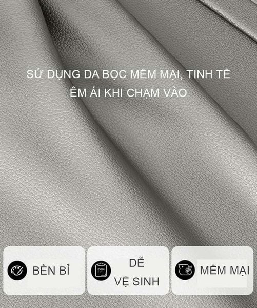 Tab đầu giường bọc da thông minh tích hợp đèn LED, sạc hiện đại - GA36