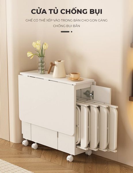 Bàn Ăn Gấp Gọn Thông Minh Cho Mọi Không Gian - GP372 (KHÔNG KÈM GHẾ )