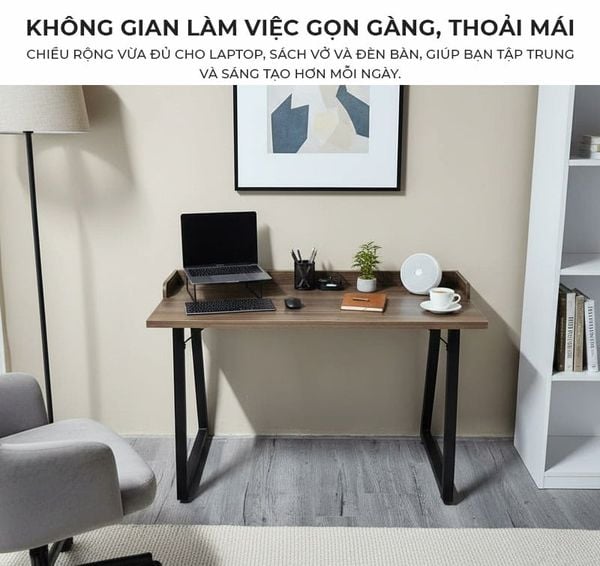 Bàn Làm Việc Chân Sắt IGA Thiết Kế Hiện Đại, Chắc Chắn, Giá Tốt - GM228