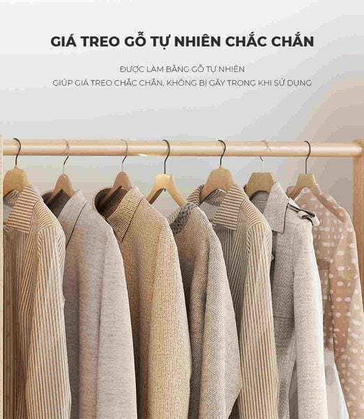 Giá treo quần áo có bánh xe kết hợp gương - GP371