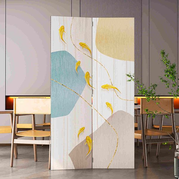 Bộ Bình phong 2 tấm in vải canvas - GP407