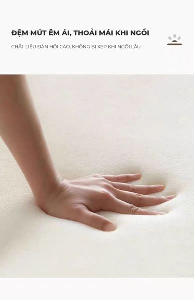 Ghế đôn trang điểm màu trắng thanh lịch - GC45