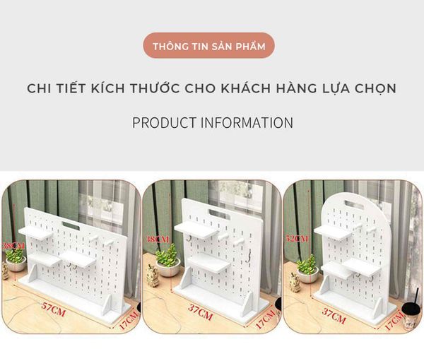 Bảng pegboard đa năng sắp xếp bàn làm việc - IG417