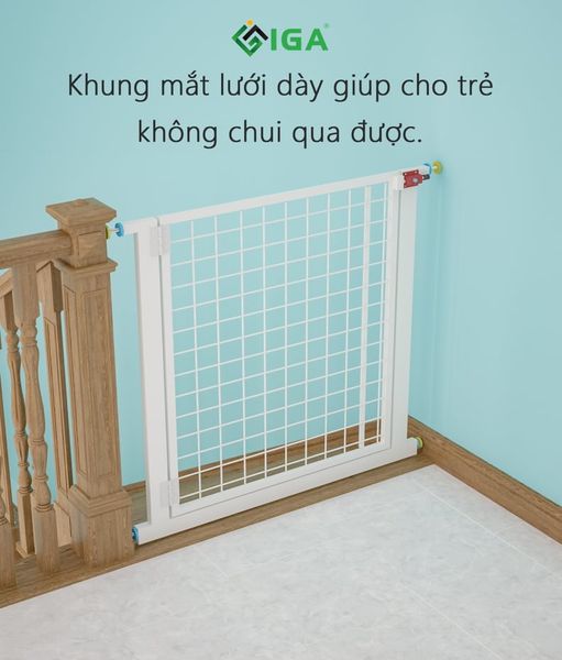 [Giảm giá 60%] Thanh chắn cầu thang cho bé Stair fence Kid khung trắng GAPI - GM32