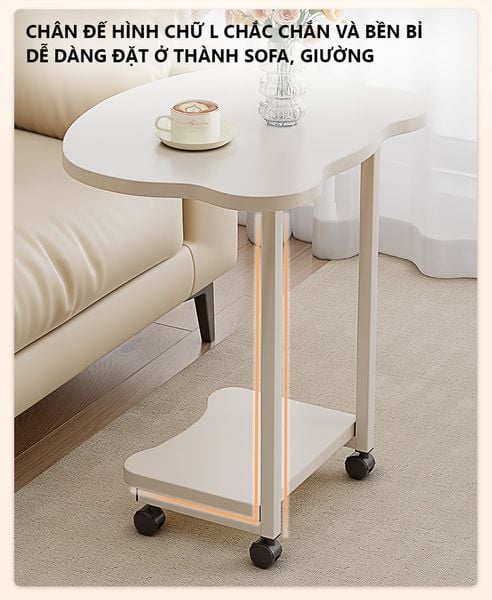 Bàn Trà Thông Minh Tích Hợp Bánh Xe - GM117 - hết hàng