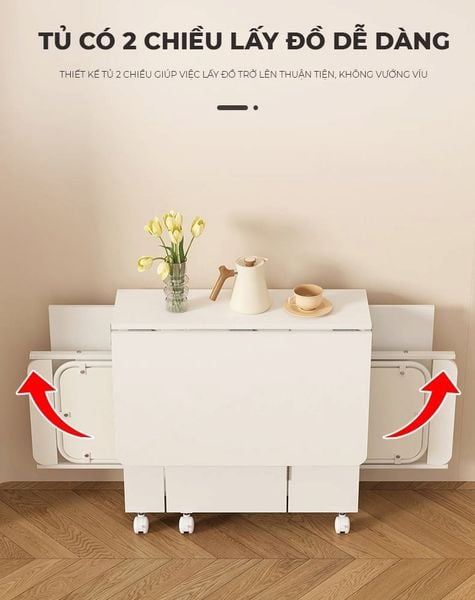 Bàn Ăn Gấp Gọn Thông Minh Cho Mọi Không Gian - GP372 (KHÔNG KÈM GHẾ )