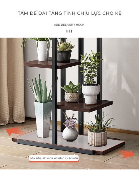 Kệ Để Chậu Cây Khung Gỗ MDF GAPI - GM159