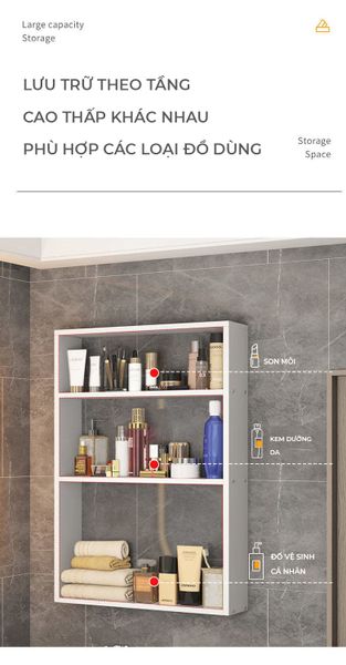 Kệ Treo Tường Tiện Lợi Gỗ MDF GAPI - GP331