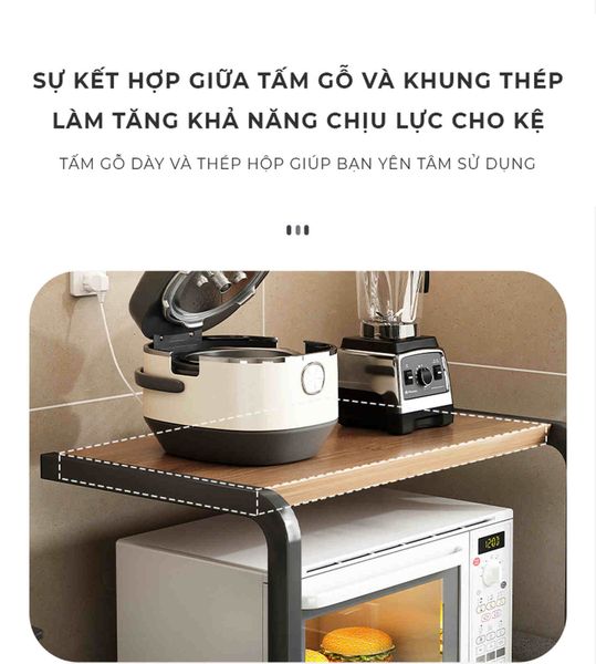 Kệ lò vi sóng 2 tầng hiện đại - GM157