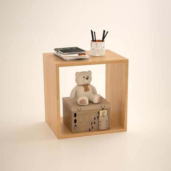 Kệ Sách Tổ Ong GAPI Đa Tầng Màu Trắng - Vân Gỗ - GP100