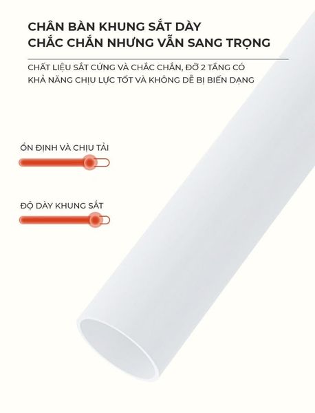 Bàn Trà Cafe 2 Tầng Tiện Lợi Gỗ MDF Cao Cấp GAPI - GM137