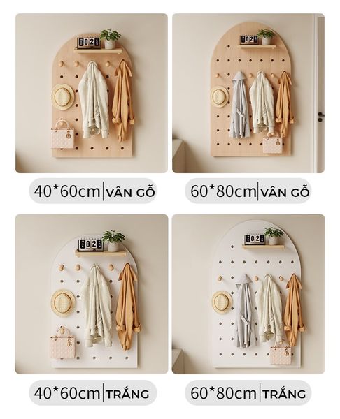 Bảng Pegboard Vân Gỗ MDF Đa Năng GAPI - GP330