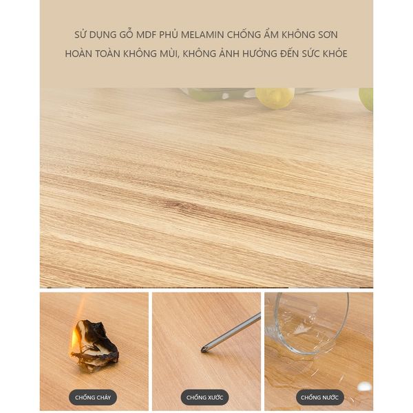 Bàn Ăn Thông Minh Gấp Gọn Gỗ MDF Hiện Đại GAPI - BATM5