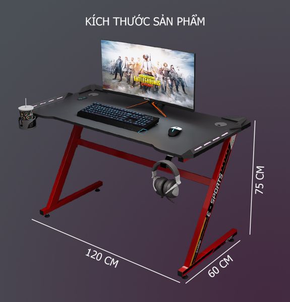 [Giảm giá 60%] Bàn Gaming Đa Năng Chân Chữ Z - GM71
