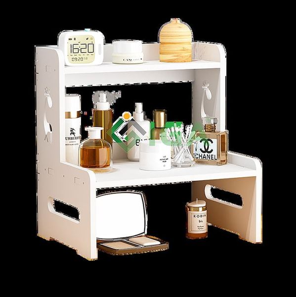 Kệ Đồ Để Bàn Nhỏ Gọn Màu Trắng Tối Giản GAPI - IG408