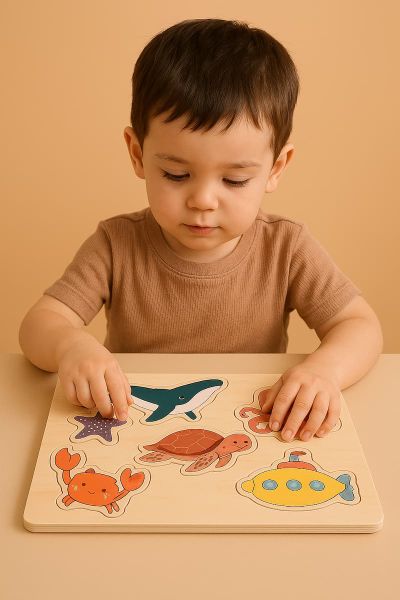 Bảng Đồ Chơi Giáo Dục Khám Phá Đại Dương Thông Minh Cho Bé Gỗ Cao Cấp GAPI - TOY07