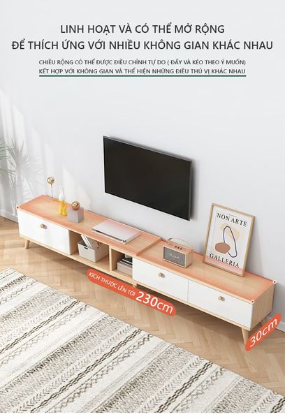 Kệ Tivi Phòng Khách Thông Minh Thay Đổi Kích Thước GAPI - GP218