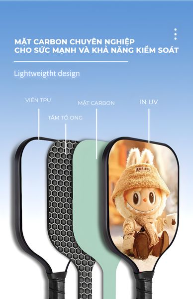 Vợt Pickleball Trẻ Em GAPI Nhẹ, Bền, An Toàn, Dễ Sử Dụng - PK08