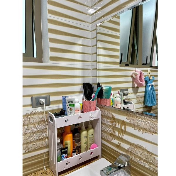 [Giảm giá 60%] Kệ Nhà Tắm GAPI 2-3 Tầng Màu Trắng Ngà - IG277 - IG278