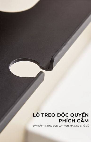 Kệ nhà tắm kim loại kết hợp gỗ vân sồi - GM197