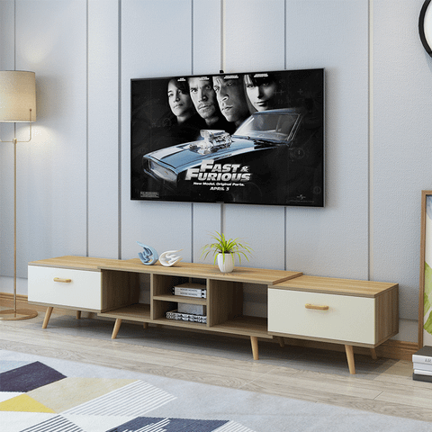 Kệ Tivi GAPI Có Thể Thay Đổi Kích Thước Màu Gỗ Phối Trắng - GP83