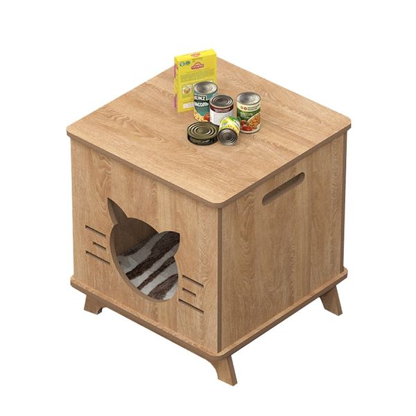 Nhà Cho Mèo Gỗ MDF Đơn Giản GAPI PET - GP203