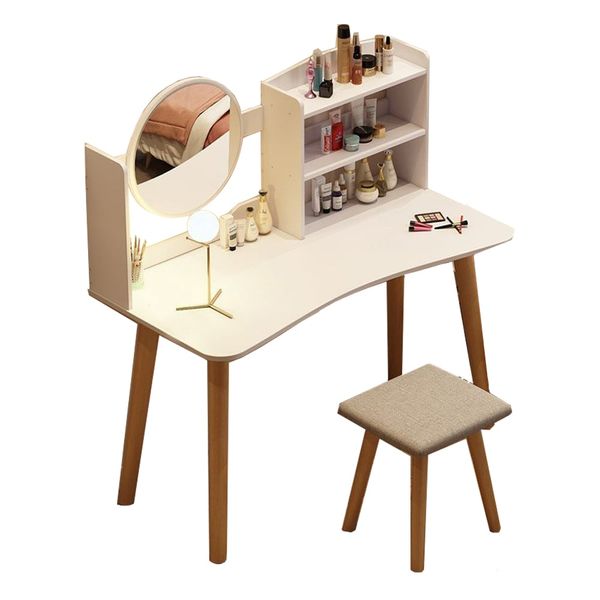 Bàn Trang Điểm phong cách Bắc Âu kèm kệ đồ đa năng GAPI - GP84
