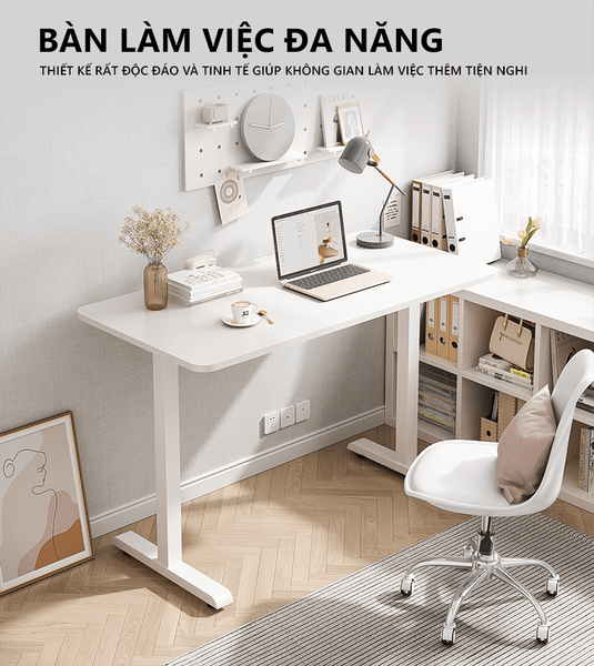 Bàn Làm Việc Chân Sắt Thông Minh Hiện Đại GAPI - GM114